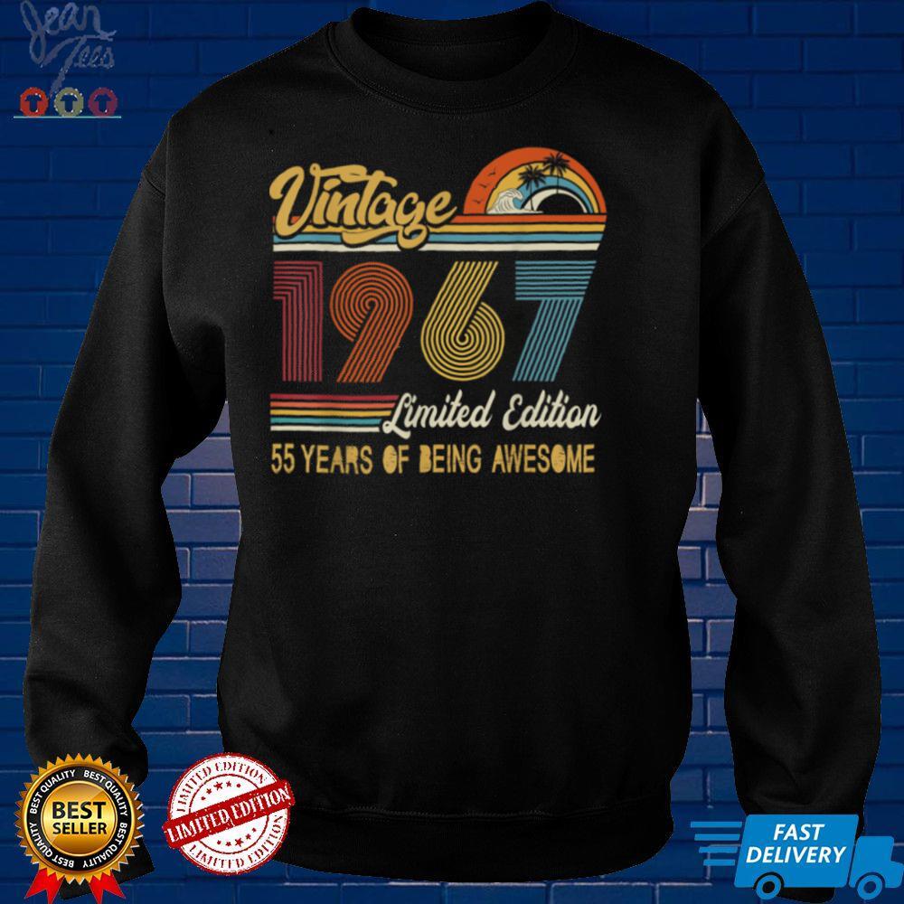 55 Year Old Vintage 1967 Limited Edition 55th Birthday T Shirt