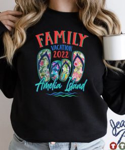 Amelia Island Florida Vacation 2022 Flip Flops Family Group T Shirt