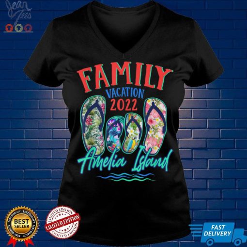 Amelia Island Florida Vacation 2022 Flip Flops Family Group T Shirt
