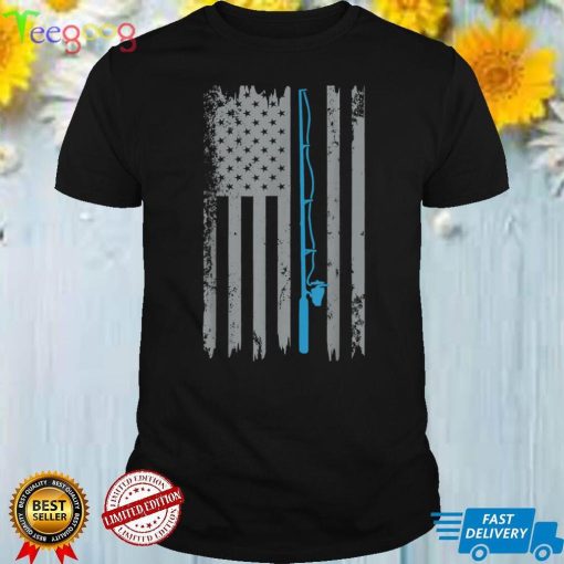 American Flag Fishing Shirt Vintage Fishing Father's Day T Shirt