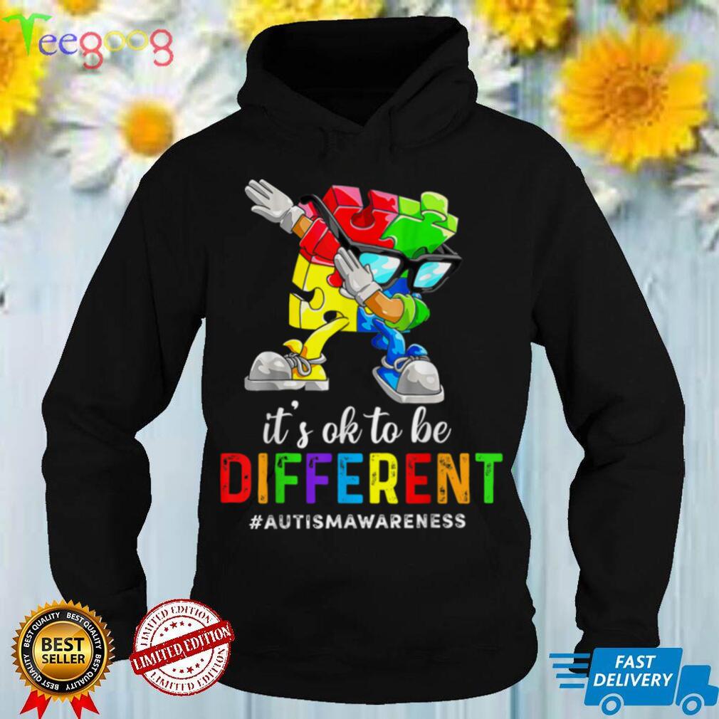Autism Awareness Acceptance Women Kid Its Ok To Be Different T Shirt tee