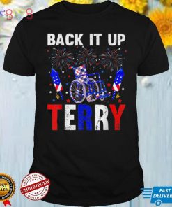 Back It Up Terry 4th Of July Firework American Flag T Shirt