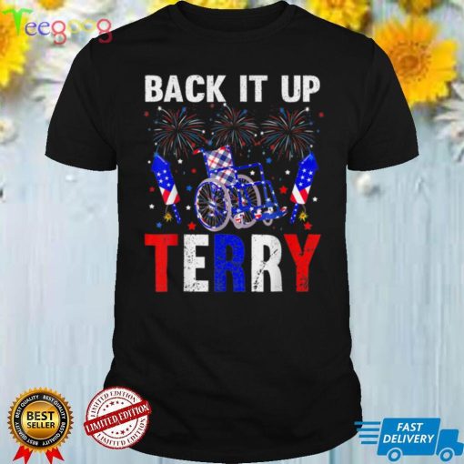 Back It Up Terry 4th Of July Firework American Flag T Shirt