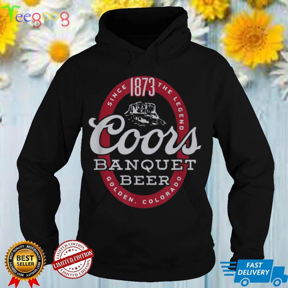 Coors Banquet Beer Golden Colorado Vintage Logo T Shirt tee