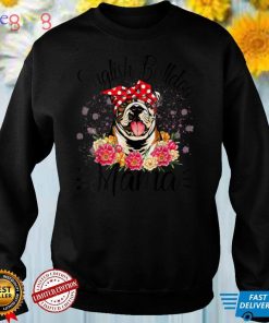 English Bulldog Mama Florals Cute Dog Mom Mother's Day T Shirt