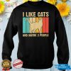 Funny Cat Design Cat Lover For Men Women Animal Introvert T Shirt