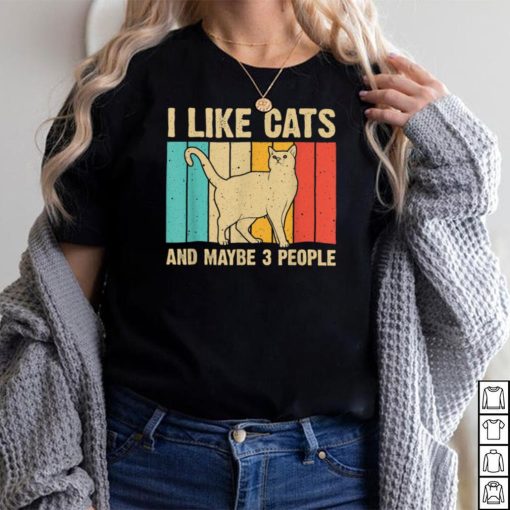 Funny Cat Design Cat Lover For Men Women Animal Introvert T Shirt