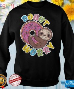 Funny Donut Worry Sloth, Teacher Test Day, Cute Sloth Lover T Shirt