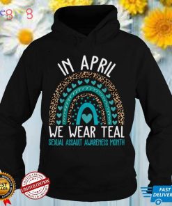 In April We Wear Teal Cool Sexual Assault Awareness Month T Shirt