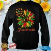 Juneteenth Black History African American Sunflower Fist T Shirt