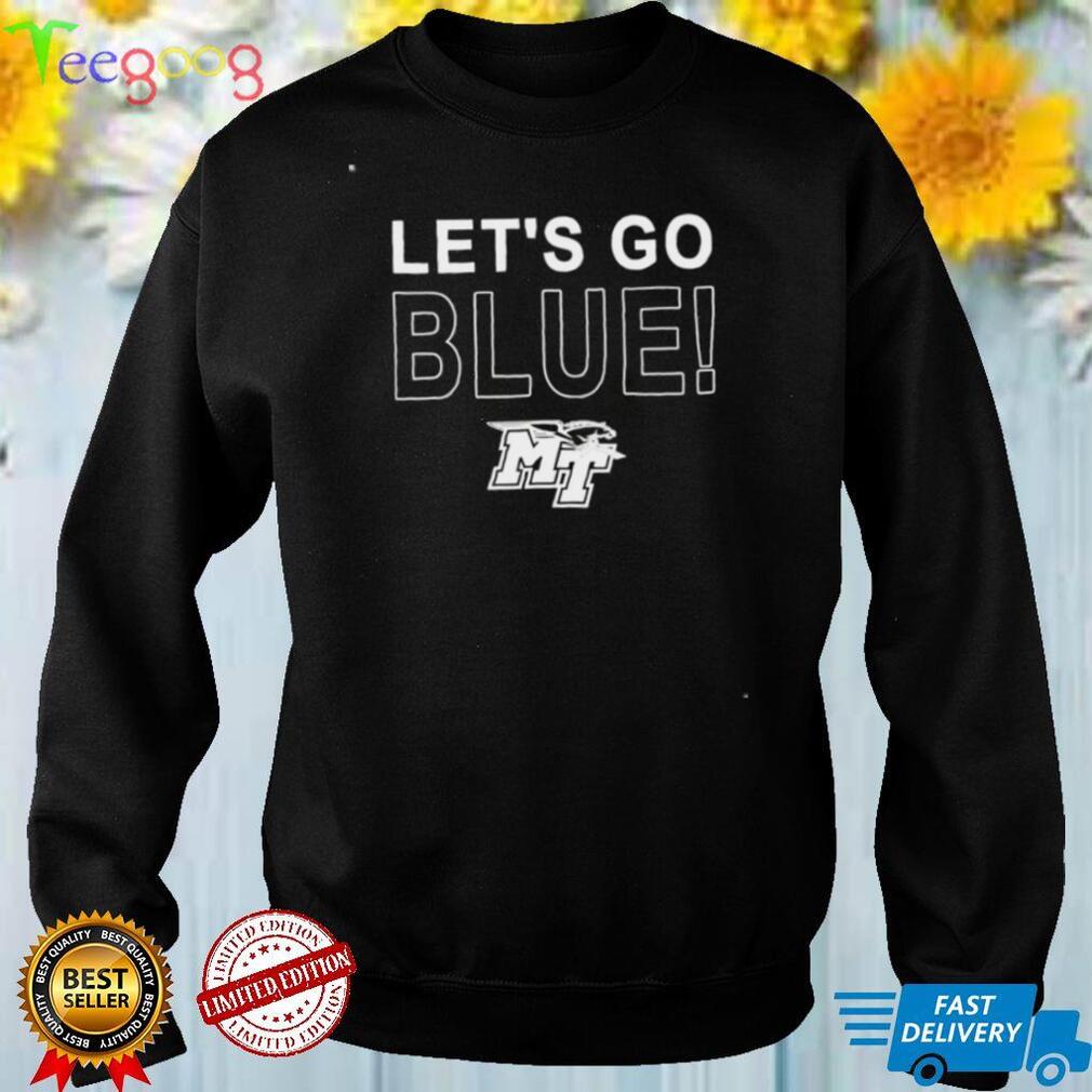 Let’s go blue MT logo T shirt