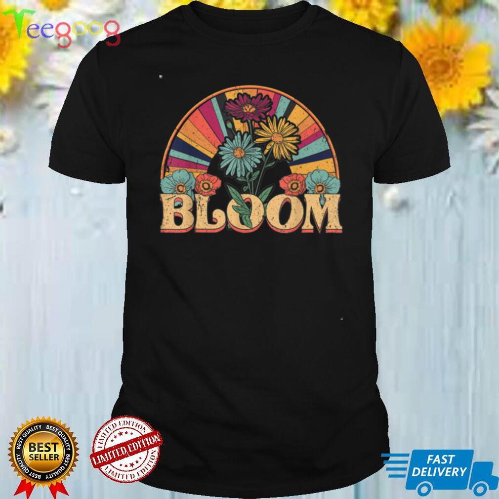 Retro Flower Graphic T Shirt