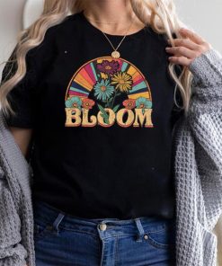 Retro Flower Graphic T Shirt