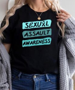 Sexual Assault Awareness Teal Ribbon T Shirt