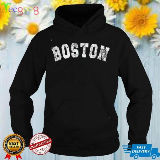 Vintage Boston Massachusetts Retro Distressed Apparel T Shirt