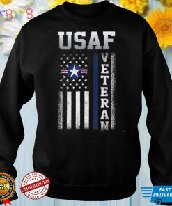 Vintage Proud Air Force Veteran Flag Gift For Mens Womens T Shirt