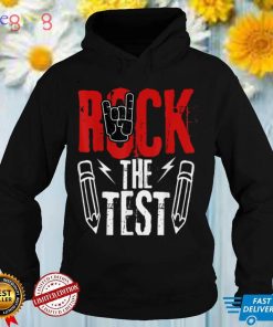 Test Day Rock The Funny Metal Teacher Student Testing Exam T Shirt