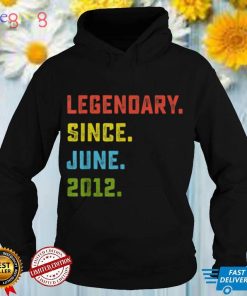 10th Birthday Gift Legendary Since June 2012 10 Years Old T Shirt