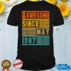 Awesome Since May 1987 Vintage 35th Men And Women Birthday T Shirt