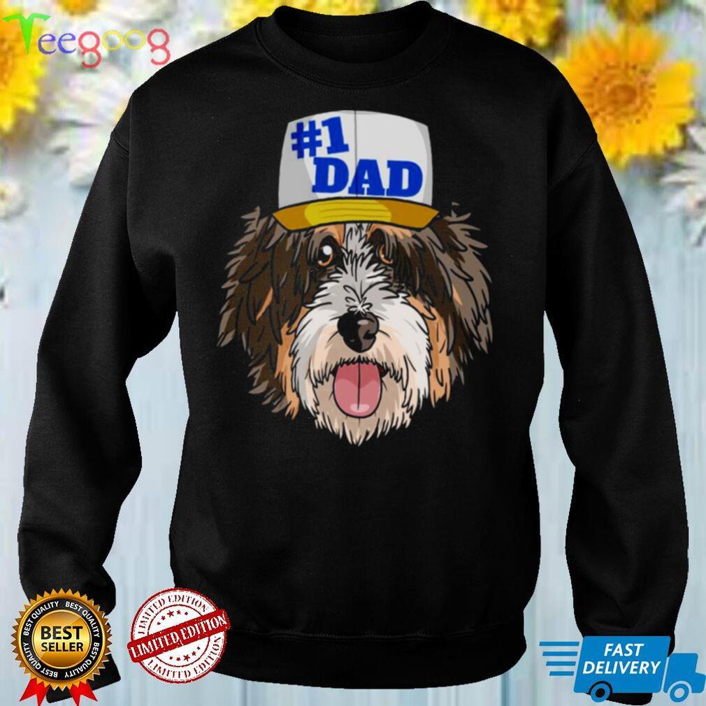 Bernedoodle 1 Dog Dad Fathers Day Shirt