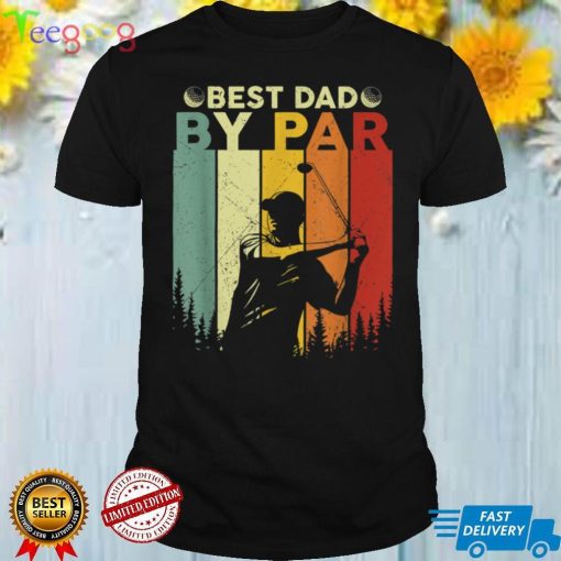 Best Dad By Par Vintage Pro Golfer Father's Day T Shirt