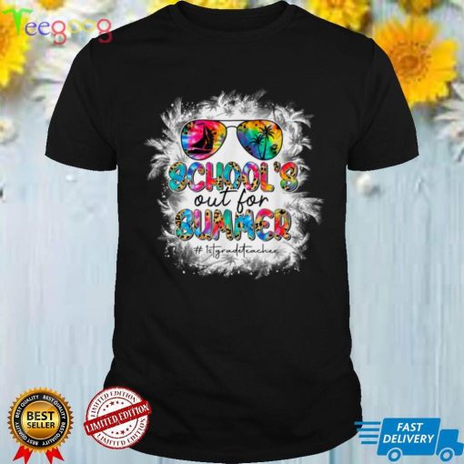 Bleached School's Out For Summer 1st Grade Teacher Vacation T Shirt