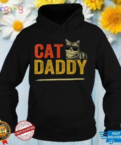 Cat Dad Cat Daddy Best Cat Dad Ever Fathers Day 80s Style T Shirt