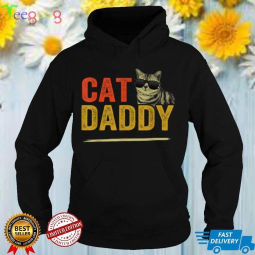 Cat Dad Cat Daddy Best Cat Dad Ever Fathers Day 80s Style T Shirt