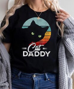 Cat Daddy Vintage Best Cat Dad Ever Funny Cat Lover Gift T Shirt