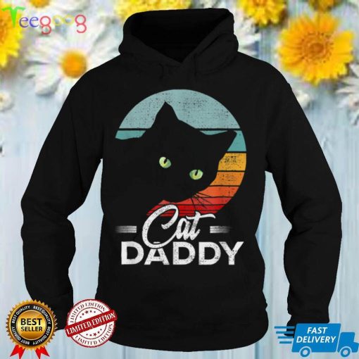 Cat Daddy Vintage Best Cat Dad Ever Funny Cat Lover Gift T Shirt