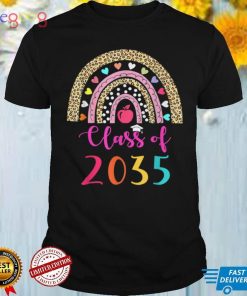 Class Of 2034 Rainbow Pink Graduate Preschool Kindergarten T Shirt (1)