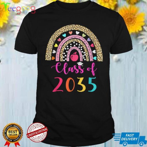 Class Of 2034 Rainbow Pink Graduate Preschool Kindergarten T Shirt (1)