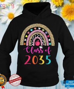 Class Of 2034 Rainbow Pink Graduate Preschool Kindergarten T Shirt (1)