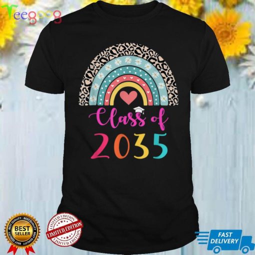 Class Of 2034 Rainbow Pink Graduate Preschool Kindergarten T Shirt (4)