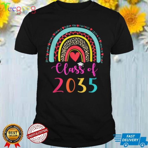 Class Of 2034 Rainbow Pink Graduate Preschool Kindergarten T Shirt (5)