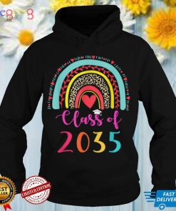 Class Of 2034 Rainbow Pink Graduate Preschool Kindergarten T Shirt (5)