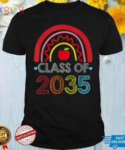 Class Of 2034 Rainbow Pink Graduate Preschool Kindergarten T Shirt (6)