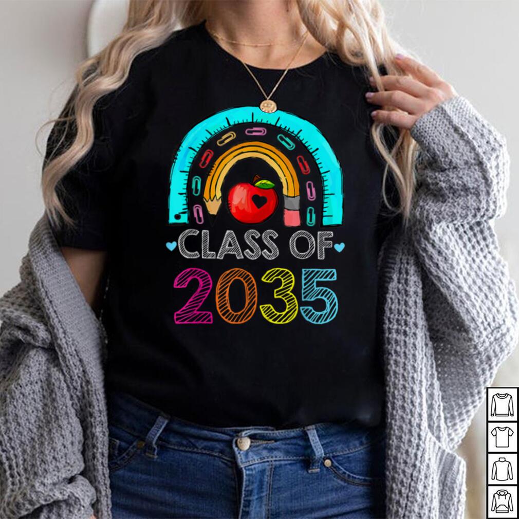 Class Of 2034 Rainbow Pink Graduate Preschool Kindergarten T Shirt (7)