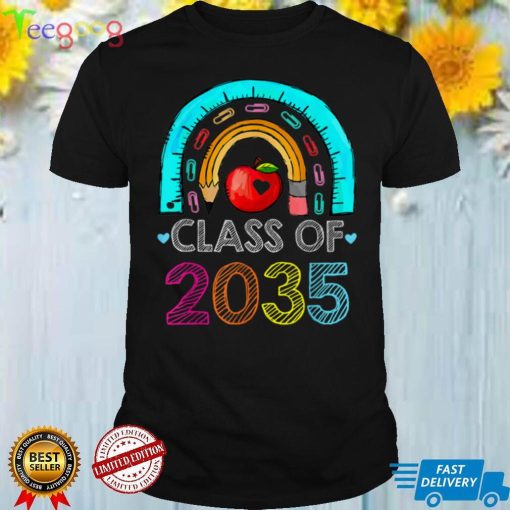 Class Of 2034 Rainbow Pink Graduate Preschool Kindergarten T Shirt (7)