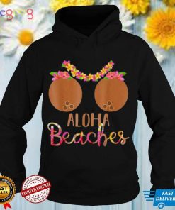 Coconut bra flower boobs hawaiI aloha beaches shirt