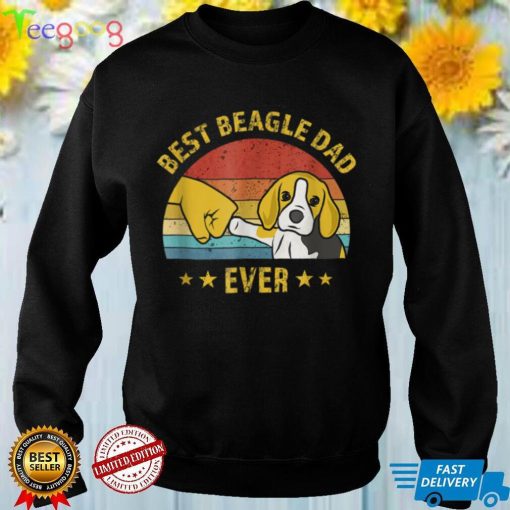 Cute Best Beagle Dad Ever Retro Vintage Puppy Lover T Shirt