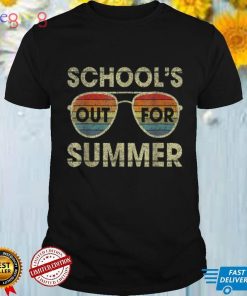 Cute Retro Last Day Of School Schools Out For Summer Teacher T Shirt