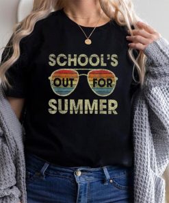 Cute Retro Last Day Of School Schools Out For Summer Teacher T Shirt
