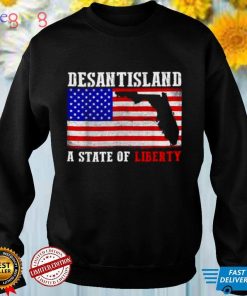 Desantisland state of liberty florida map florida patriotic shirt