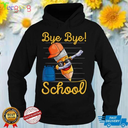 Elementary School Graduation Bye Bye School Pencil Dabbing T Shirt