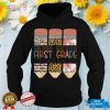 First Grade Teacher Funny Leopard Pencil Back To School T Shirt