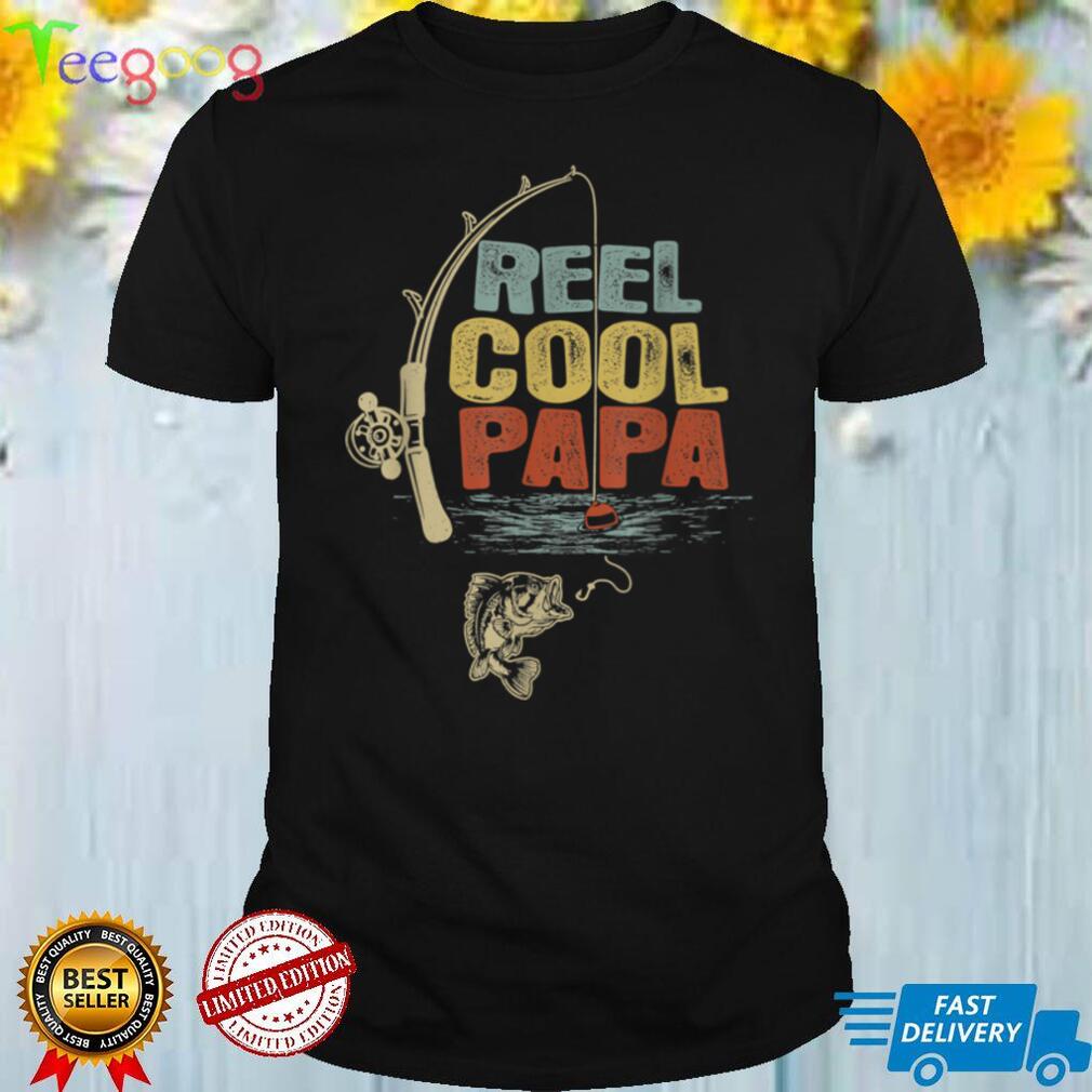 Funny Fisherman Vintage Reel Cool Papa Vintage Funny T Shirt