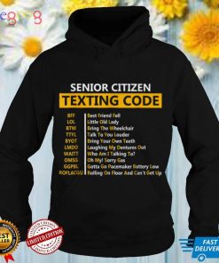 Funny Senior Citizen's Texting Code Design Grandpa T Shirt
