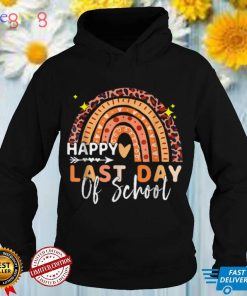 Happy Last Day Of School For Teacher Life Student Rainbow T Shirt
