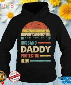 Husband Daddy Protector Hero Shirt For Men Vintage Retro T Shirt